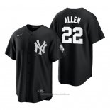 Maglia Baseball Uomo New York Yankees Greg Allen Replica 2021 Nero