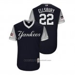 Maglia Baseball Uomo New York Yankees Jacoby Ellsbury 2018 LLWS Players Weekend Ellsbury Blu