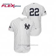 Maglia Baseball Uomo New York Yankees Jacoby Ellsbury 2019 Postseason Flex Base Bianco
