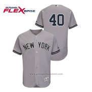 Maglia Baseball Uomo New York Yankees Luis Severino 150 Anniversario Flex Base Grigio