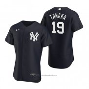Maglia Baseball Uomo New York Yankees Masahiro Tanaka Autentico 2020 Alternato Blu