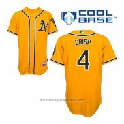 Maglia Baseball Uomo Oakland Athletics Coco Crisp 4 Or Alternato Cool Base