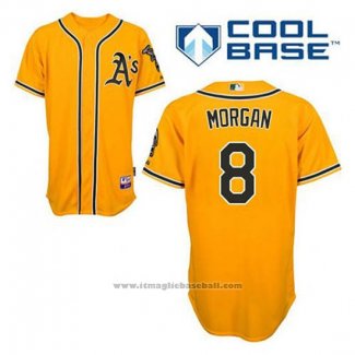 Maglia Baseball Uomo Oakland Athletics Joe Morgan 8 Or Alternato Cool Base