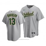 Maglia Baseball Uomo Oakland Athletics Luis Barrera Replica Road Grigio