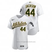 Maglia Baseball Uomo Oakland Athletics Reggie Jackson Autentico Bianco