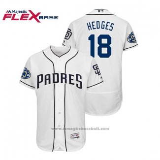 Maglia Baseball Uomo Padres Austin Hedges 50 Aniversario Home Flex Base Bianco