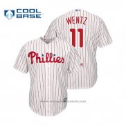 Maglia Baseball Uomo Philadelphia Phillies Carson Wentz Cool Base Crossover Bianco