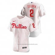 Maglia Baseball Uomo Philadelphia Phillies Jean Segura Autentico Bianco