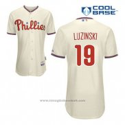 Maglia Baseball Uomo Philadelphia Phillies John Kruk 19 Crema Alternato Cool Base