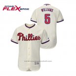 Maglia Baseball Uomo Philadelphia Phillies Nick Williams Flex Base Crema