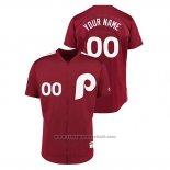 Maglia Baseball Uomo Philadelphia Phillies Personalizzate 1979 Saturday Night Special Autentico Rosso