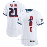 Maglia Baseball Uomo Philadelphia Phillies Personalizzate 2021 All Star Autentico Bianco