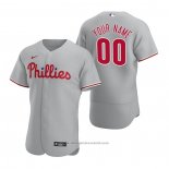 Maglia Baseball Uomo Philadelphia Phillies Personalizzate Autentico 2020 Road Grigio