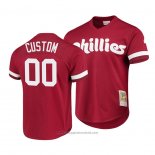 Maglia Baseball Uomo Philadelphia Phillies Personalizzate Cooperstown Collection Rosso