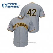 Maglia Baseball Uomo Pittsburgh Pirates 2019 Jackie Robinson Day Cool Base Grigio