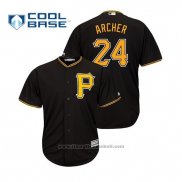 Maglia Baseball Uomo Pittsburgh Pirates Chris Archer Cool Base Alternato Nero