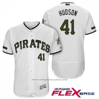 Maglia Baseball Uomo Pittsburgh Pirates Daniel Hudson Bianco 2018 Home Alternato Flex Base