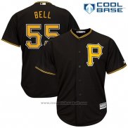Maglia Baseball Uomo Pittsburgh Pirates Josh Bell Nero Cool Base