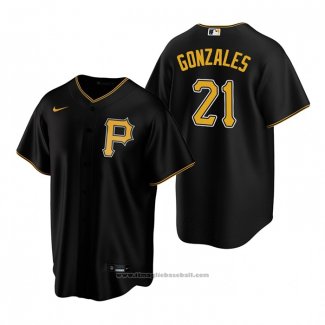 Maglia Baseball Uomo Pittsburgh Pirates Nick Gonzales Replica 2020 Nero