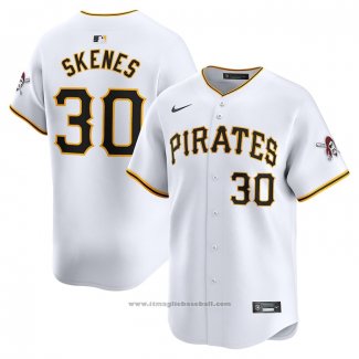 Maglia Baseball Uomo Pittsburgh Pirates Paul Skenes Home Limited Bianco