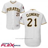 Maglia Baseball Uomo Pittsburgh Pirates Roberto Clemente Autentico Collection Flex Base Bianco