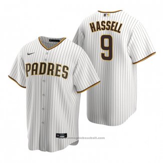 Maglia Baseball Uomo San Diego Padres Robert Hassell Replica 2020 Bianco Marrone