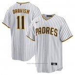 Maglia Baseball Uomo San Diego Padres Yu Darvish Primera Replica Bianco