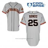 Maglia Baseball Uomo San Francisco Giants Barry Bonds 25 Grigio Cool Base