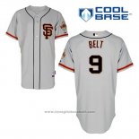 Maglia Baseball Uomo San Francisco Giants Brandon Belt 9 Grigio Alternato Cool Base