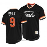 Maglia Baseball Uomo San Francisco Giants Brandon Belt Cooperstown Collection Script Fashion Nero