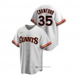 Maglia Baseball Uomo San Francisco Giants Brandon Crawford Cooperstown Collection Home Bianco