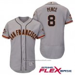 Maglia Baseball Uomo San Francisco Giants Hunter Pence Grigio Flex Base