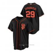 Maglia Baseball Uomo San Francisco Giants Jeff Samardzija Replica Alternato Nero