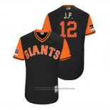 Maglia Baseball Uomo San Francisco Giants Joe Panik 2018 LLWS Players Weekend J.p. Nero