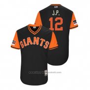 Maglia Baseball Uomo San Francisco Giants Joe Panik 2018 LLWS Players Weekend J.p. Nero