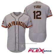 Maglia Baseball Uomo San Francisco Giants Joe Panik Grigio Flex Base