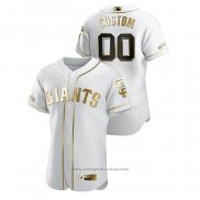 Maglia Baseball Uomo San Francisco Giants Personalizzate Golden Edition Authentic Bianco