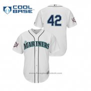 Maglia Baseball Uomo Seattle Mariners 2019 Jackie Robinson Day Cool Base Bianco