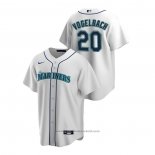 Maglia Baseball Uomo Seattle Mariners Daniel Vogelbach Replica Home Bianco