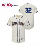 Maglia Baseball Uomo Seattle Mariners Jay Bruce 150 Anniversario Autentico Flex Base Crema