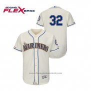 Maglia Baseball Uomo Seattle Mariners Jay Bruce 150 Anniversario Autentico Flex Base Crema