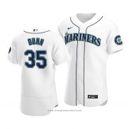 Maglia Baseball Uomo Seattle Mariners Justin Dunn Autentico Primera Bianco