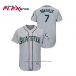 Maglia Baseball Uomo Seattle Mariners Marco Gonzales 150 Anniversario Autentico Flex Base Grigio