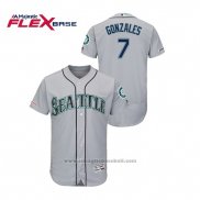 Maglia Baseball Uomo Seattle Mariners Marco Gonzales 150 Anniversario Autentico Flex Base Grigio