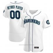 Maglia Baseball Uomo Seattle Mariners Primera Pick-A-player Retired Roster Autentico Bianco