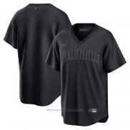 Maglia Baseball Uomo Seattle Mariners Replica Nero