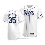 Maglia Baseball Uomo Tampa Bay Rays Brett Phillips Autentico Primera Bianco