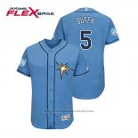 Maglia Baseball Uomo Tampa Bay Rays Matt Duffy Flex Base Allenamento Primaverile 2019 Blu