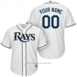 Maglia Baseball Uomo Tampa Bay Rays Personalizzate Bianco