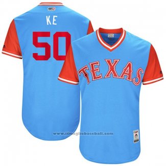 Maglia Baseball Uomo Texas Rangers 2017 Little League World Series Keone Kela Blu